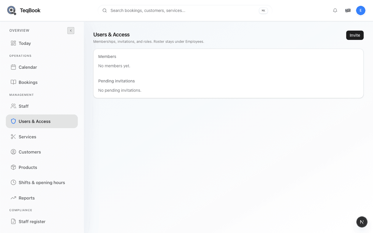 change member role screenshot